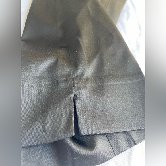 TALBOTS Satin Pants Curvy Womens Size 4 Side Zip Black 2000s Y2K Evening Glam - Picture 5 of 15